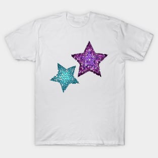 Stained Glass Star Pattern T-Shirt